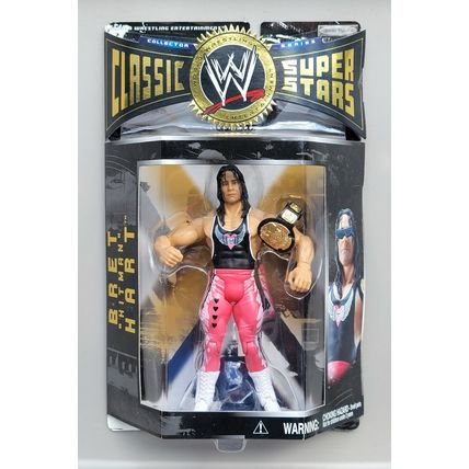wwe wwf ljn classic superstars original series 1 bret hart wrestling figure
