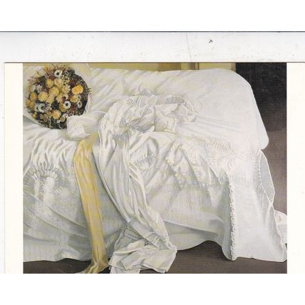Karen Ray Cream Silk Stocking and Muslim Dress Postcard unused VGC