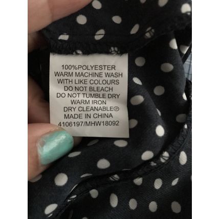 Milk and honey polka dot dress women size 8
