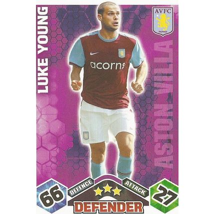 Match Attax 2009/10 Collection: Aston Villa, Defender - Young (Luke)