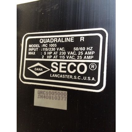 NEW DANAHER RC1005,DANA SECO DRIVE DC 5HP/230V 2HP/115V,C34630,C34633,C34627,BF