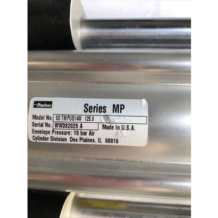 NEW PARKER P5E-J063NHN0125 PNEUMATIC SLIDE CYLINDER, 63 TMPUS14M 125.0,FL