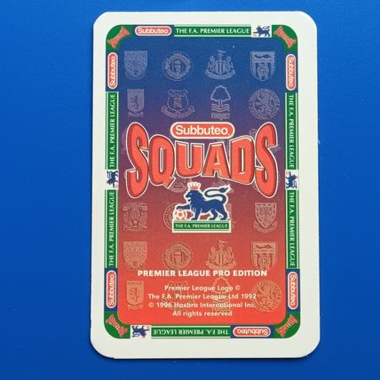 1996 Subbuteo Squads Premier League Pro Edition Emile Heskey Rookie - Leicester