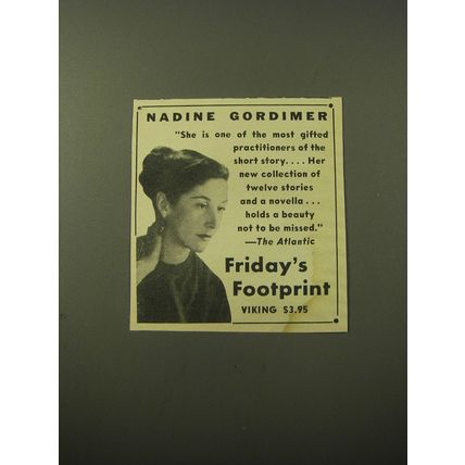 1960 Viking Book Advertisement - Friday's Footprint by Nadine Gordimer