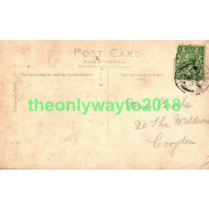 Tower Gardens, Herne Bay, Kent, Valentines Postcard