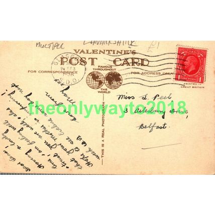 Glasgow, 5 Scenes, Valentines RP Postcard 1936