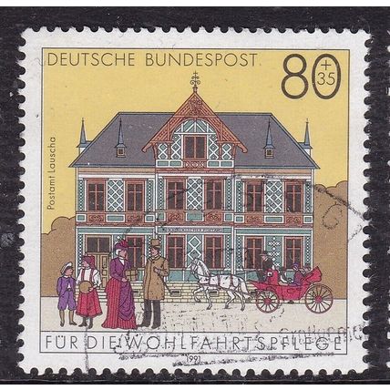 Germany 1991 Lauscha Post Office 80+35pf Fine Used SG 2418 VGC