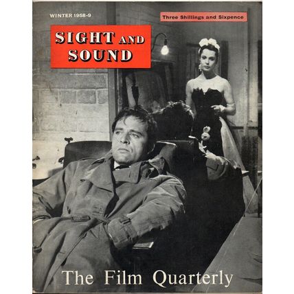 SS58-28-1 SIGHT AND SOUND 1958 James Cagney LILLIAN GISH UK MAGAZINE