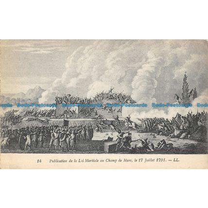 R053004 Publication de la Loi Martiale au Champ de Mars le 17 Juillet 1791. LL.