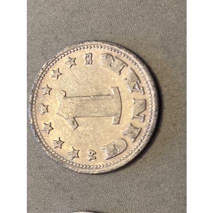 Münze Münzen Umlaufmünze Jugoslawien 1 Dinar 1953