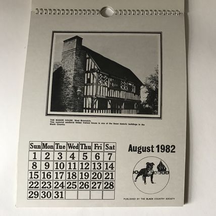 BLACK COUNTRY SOCIETY 1982 Calendar GC Okker Hill Power Station Cobbs Engine VG