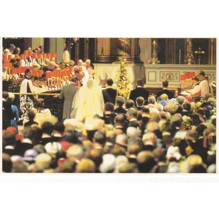 Solemnization of Matrimony Royal Wedding 1981 Postcard unused VGC