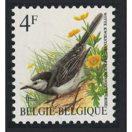 Belgium Pied wagtail Bird Buzin 'Bergeronette Grise' 4f Normal paper 1992