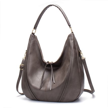 Women Fashion Handbags Wallet Tote Bag Shoulder Bag Two Piece Grey