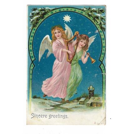 Sincere Greetings, Angels, Postcard