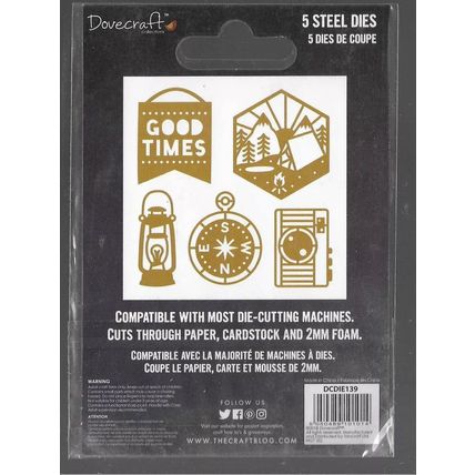 Dovecraft. Lost & Found Die Set. Die Cutting Cardmaking Scrapbooking Crafts