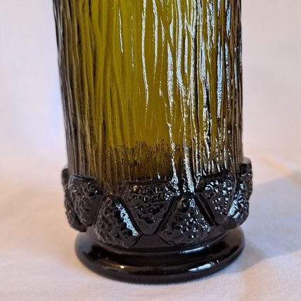 Vintage Lot 4 Fostoria SORRENTO GREEN 5 3/4" HIGHBALL GLASSES Tumblers Heavy