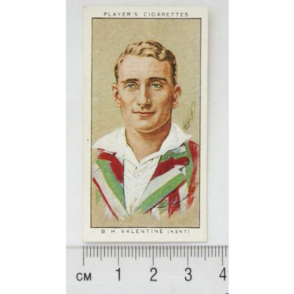 1934 Players Cricketers No. 29 B. H. Valentine, Kent