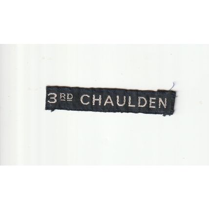Scout Nametape UK - 3rd Chaulden - Ribbon - Used (BZ240)
