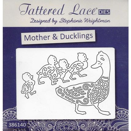 Tattered Lace. Mother & Ducklings Die Set. Die Cutting Cardmaking Scrapbooking
