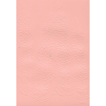 5"x7" Embossed Card. 10 Sheets. Floral (27). Cardmaking Scrapbooking Crafts