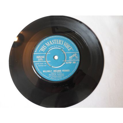 7" 1959.MALCOLM VAUGHAN. WAIT FOR ME,HMV 45P0P 590, WILLINGLY.NEAR MINT
