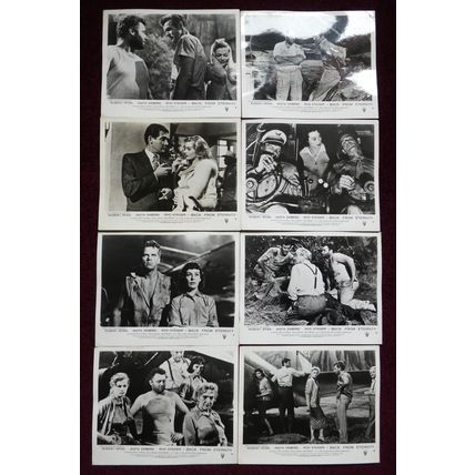 BACK FROM ETERNITY (1956) 7 UK FOH / Lobby cards ***Robert Ryan, Anita Ekberg***