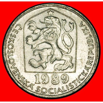 Ⰶ COMMUNIST 1974-1990: CZECHOSLOVAKIA★10 HELLERS 1989 DIE V★LOW START★NO RESERVE