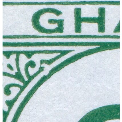 Ghana 1958 2d green Damaged ornament Postage Due SGD15var MNH block x4
