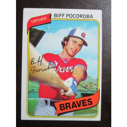 Two (2) Biff Pocoroba Baseball Cards - See Pictures and Description Below