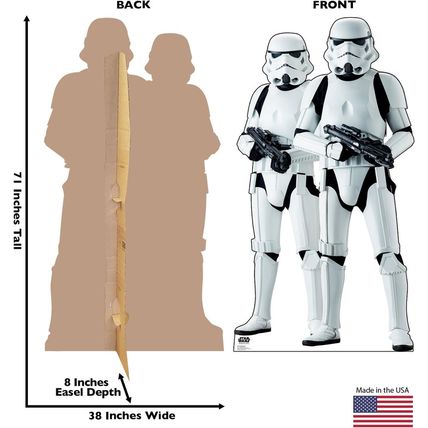 Cardboard People Stormtroopers Life Size Cardboard Cutout Standup - Rogue One: a