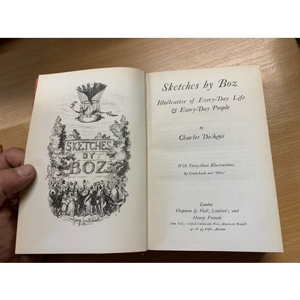 1914 CHARLES DICKENS SKETCHES BY BOZ FIRESIDE EDITION FICTION HB BOOK (P4)