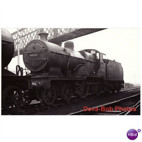 Railway Photo LMS 2P 40682 DERBY WORKS 1959 BR 4-4-0 Loco