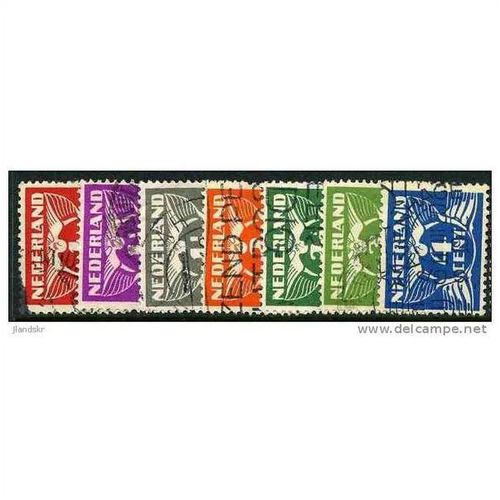 1926/1935 7 different values - #182 fine used (o) - with watermark