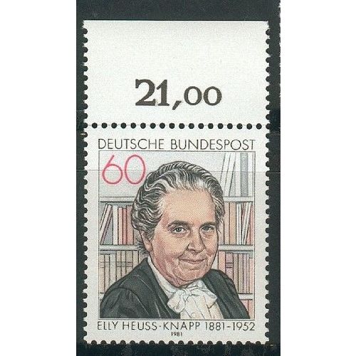 Germany 1981 - SG1946 - Birth Cent of E. Heuss-Knapp - social reformer (unused)