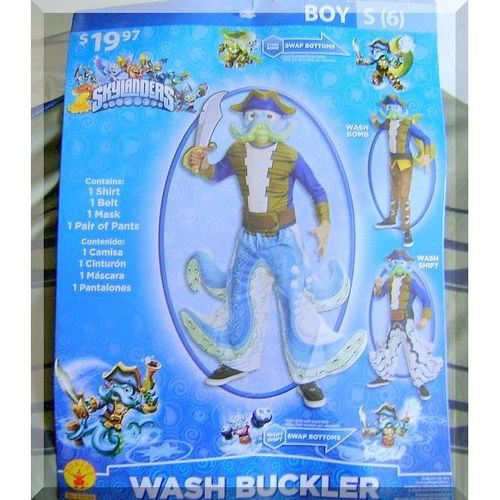 Skylanders: Wash Buckler Child Costume - Size: Boy S-6 (2014) *Brand New Outfit*