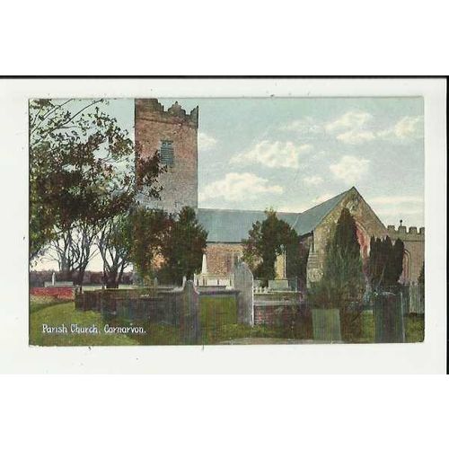Wales CARNARVON Church Postcard by Christian Novels