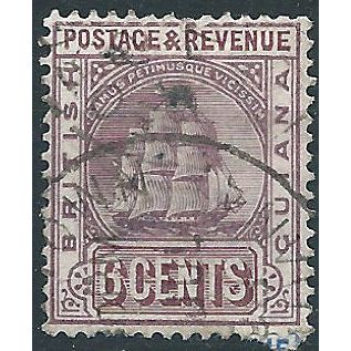 British Guiana 1889 SG197 6c Dull Purple & Brown Fine Used....