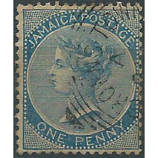 Jamaica 1884 SG17 1d Blue Fine Used....