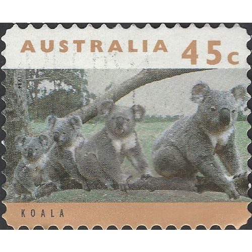 AUSTRALIA, MAMMAL, Koala family, brown 1994, 45c, #3