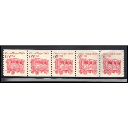 2452 5c Circus Wagon Very Fine MNH Dry Gum PNC 1/5 KA9209