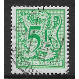 BELGIUM 1977 BELGIUM LION 5F GREEN SG 2470 FINE USED#2