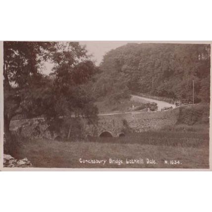 Lathkill Dale Bridge Derby Derbyshire Antique Real Photo Postcard