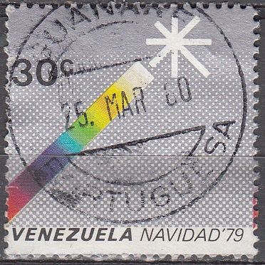 Venezuela 1979 Michel 2131 O Cote (2005) 0.20 Euro Noël bougie Cachet rond