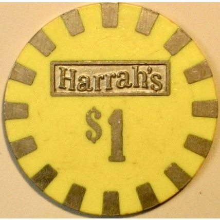 Harrahs. $1 Casino Chip. Reno, NV. X78.