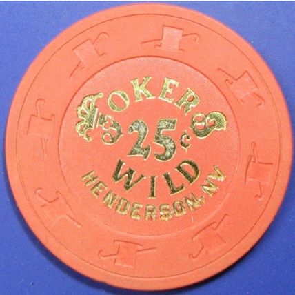 Jokers Wild. 25¢ Casino Chip. Henderson, NV. Y49.