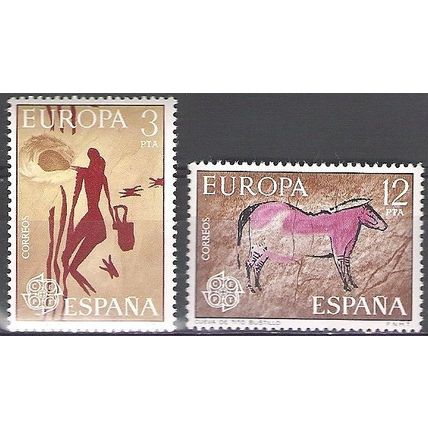 España 1975 Michel 2151 - 2152 Neuf ** Cote (2008) 2.00 € Europa CEPT Peintures