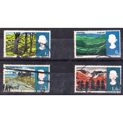 GB 1966 Landscapes set of 4 SG 689 to 692 used