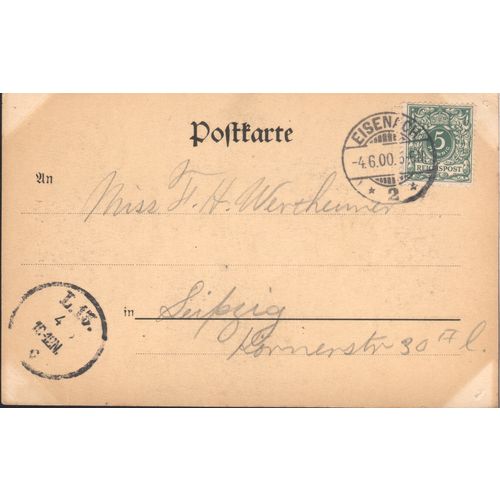 Vintage Germany PC 1900 - Luther - Denkmal