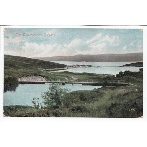 The Waterworks Dunoon 1907 Postcard Argyllshire 1771